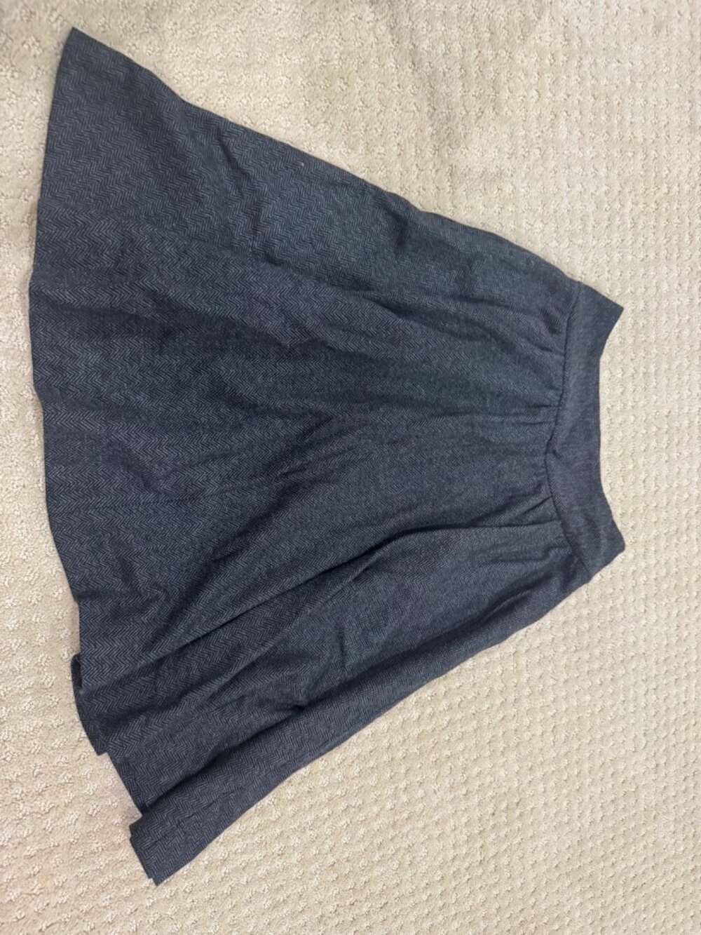 Banana Republic Gray Herringbone Mini Skirt